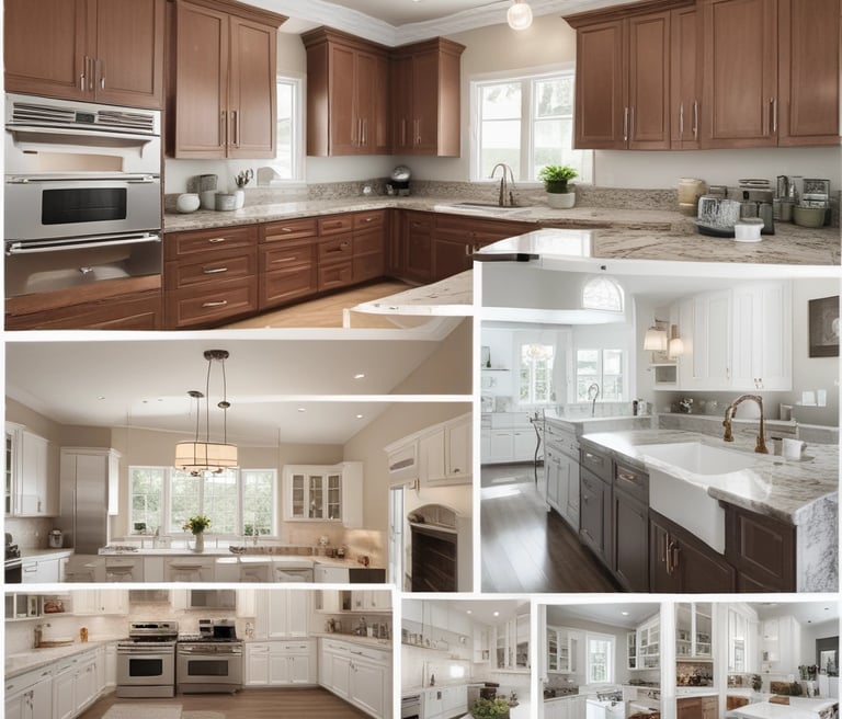 A large advertisement painted on the side of a building promotes painting your property regularly to save money, showing a rustic house silhouette. To the left, a construction site with a demolition crane indicates possible urban development. Shipping containers and a rooftop are visible, suggesting an industrial area.