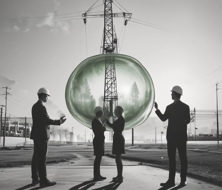 A modern engineering facility showcasing energy systems.