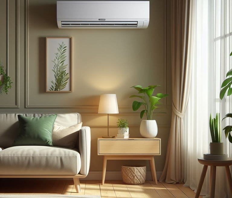 Nowoczesne wnętrze z klimatyzacją