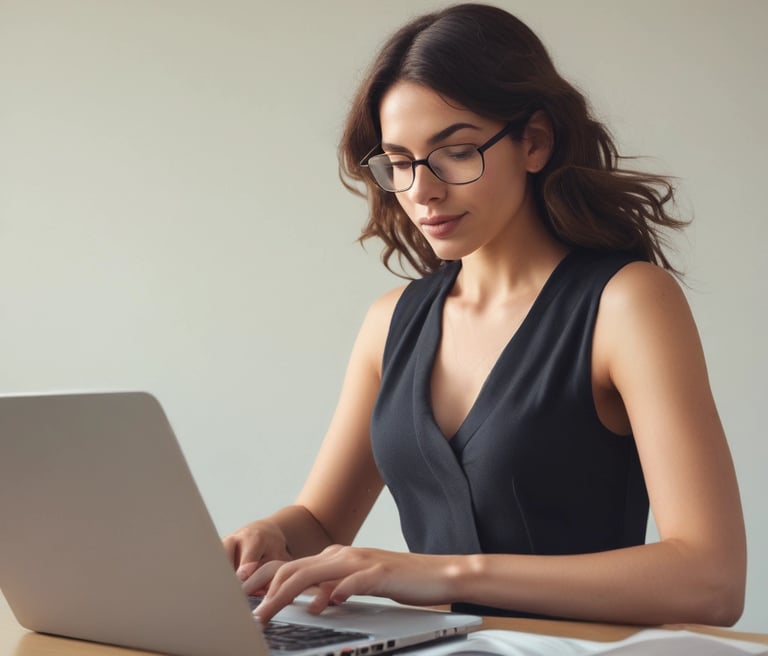 man using MacBook between iPad and iPhone