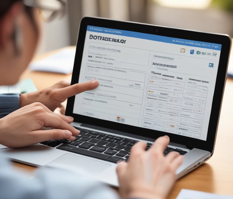 A large map is spread out on a table, surrounded by various stationery items including notebooks, pens, pencils, a highlighter, and brochures or travel-related pamphlets. The scene suggests planning, mapping out a journey, or organizing travel details.