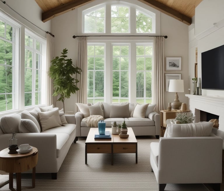 Serene Haven | Clean and Organized living room in Muskoka