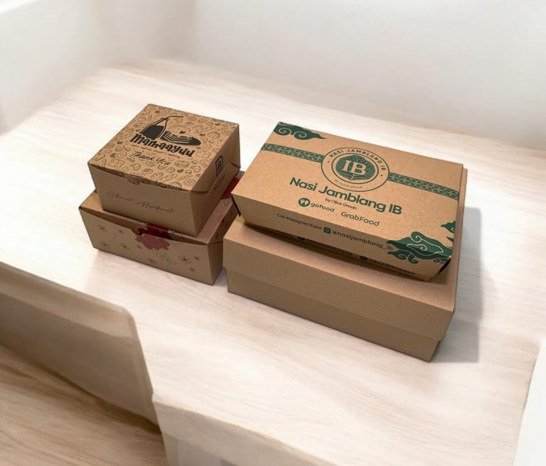 Paper Lunch Box & Snack Box Kraft Custom Ecopacking