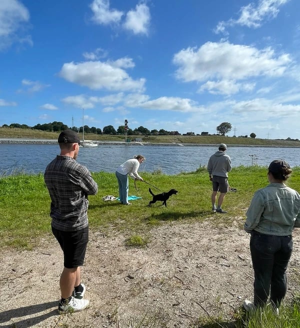 Welpen trainieren am Einfelder See