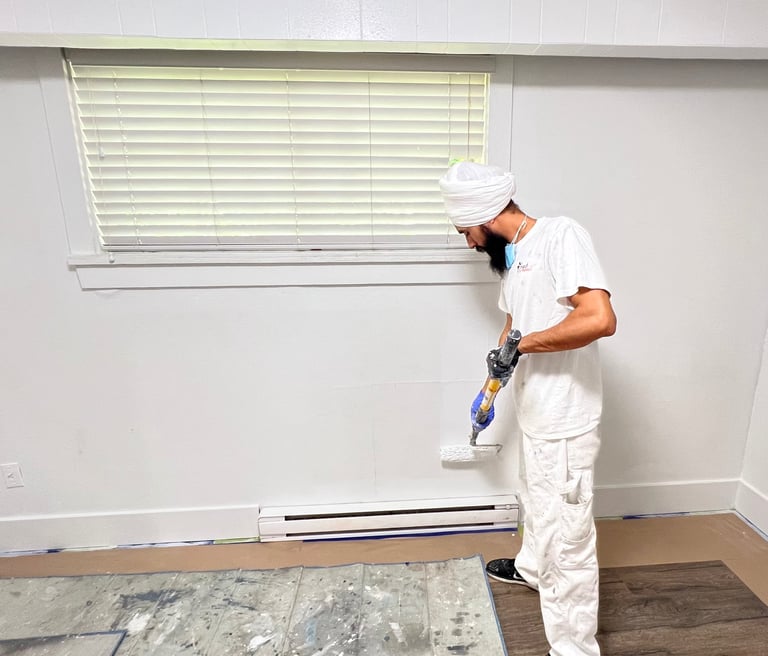 Residential painting project in Langley