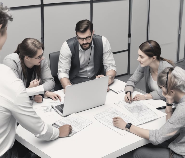 Warm, modern interior of a completed commercial space with soft lighting and elegant furnishings.