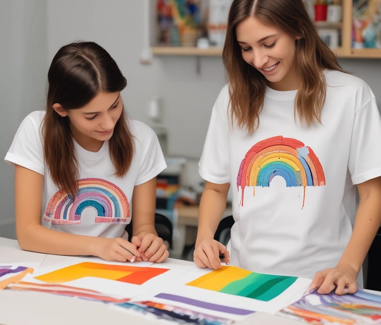 Equipo de Detalle Digital elaborando productos personalizados en un taller acogedor