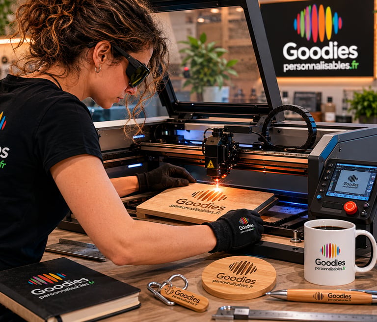 Atelier gravure personnalisation goodies Amboise Touraine