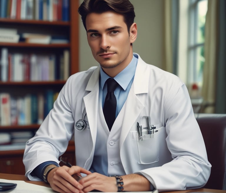 A friendly man named Yacoub smiling outdoors, symbolizing health and well-being.