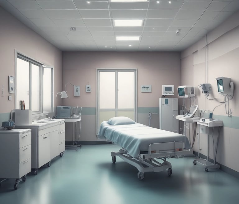 A diverse group of healthcare and IT professionals collaborating in a bright office space.