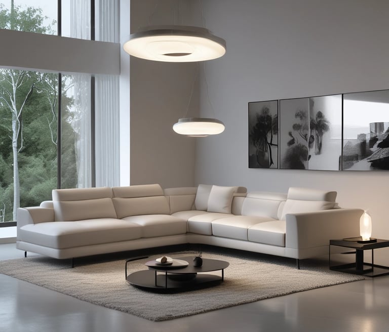 A beautifully arranged Italian furniture showroom in Ruse, Bulgaria.