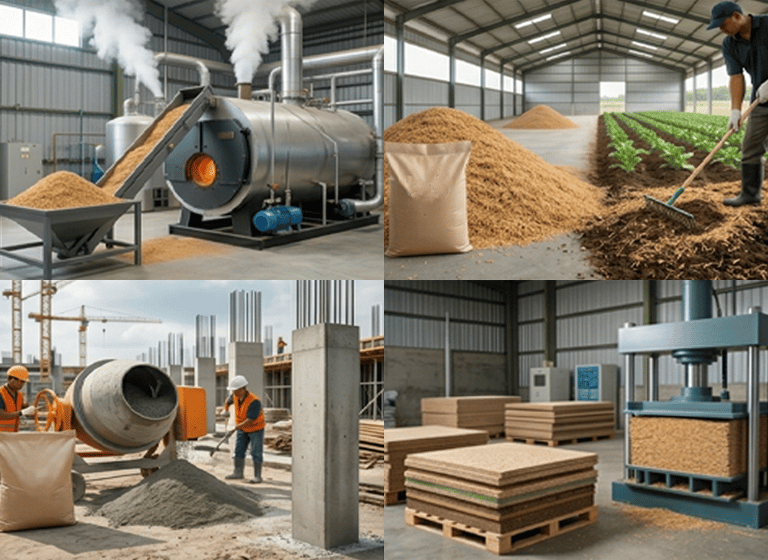 Product fit guidance for rice husk buyers