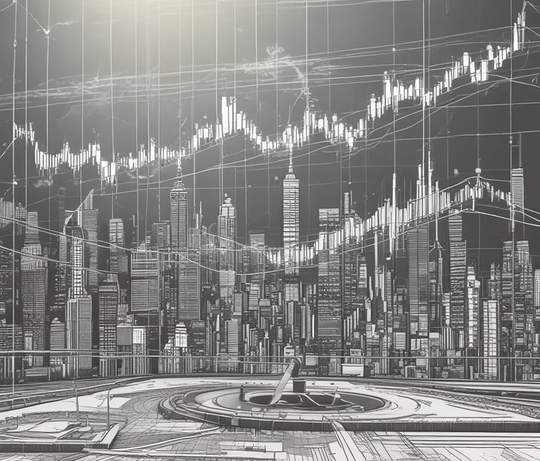 Photo of a confident trader analyzing global market charts on multiple screens.