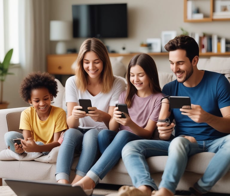 A vibrant cityscape at dusk with glowing network lines symbolizing urban connectivity.