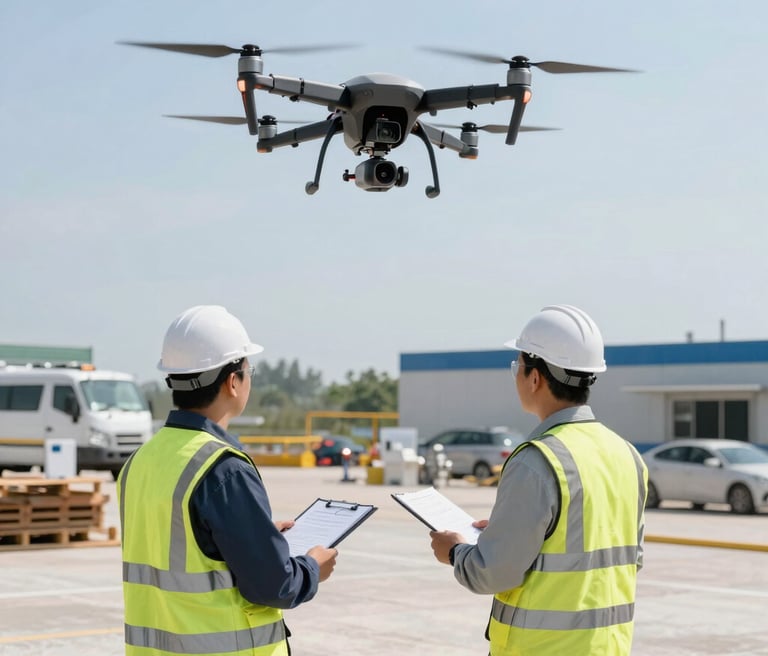 Photo of PT SPU team collaborating in a modern industrial office.