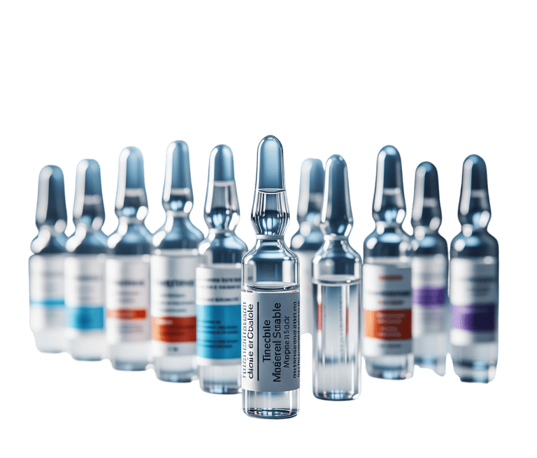 a row of bottles of medicine and a bottle of medicine