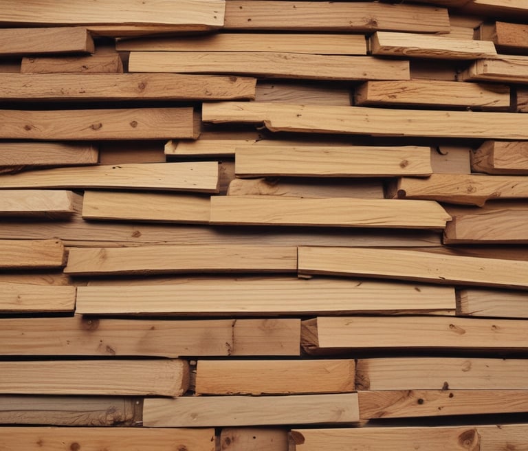 A small wooden table or bench model with a simple design, placed on a plain light gray background. The focus is clear on the structure and details of the woodwork.