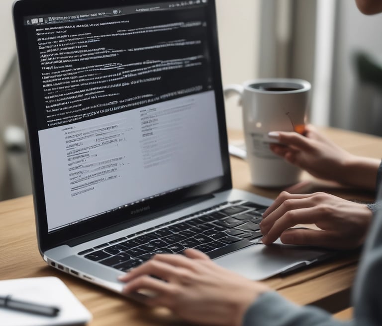 A hand holds a black business card with white text reading 'FORTY TWO Strategy Innovation Design' against a blurred urban skyline backdrop. The sky is clear and blue, suggesting a bright day.