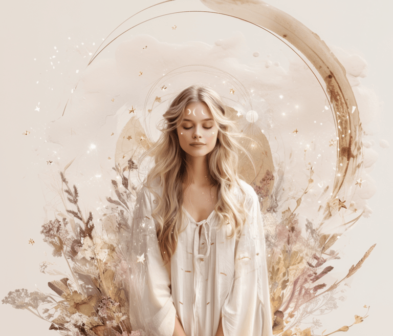 She Is Aligned homepage background – soft moon energy for mindful women and feminine flow rituals