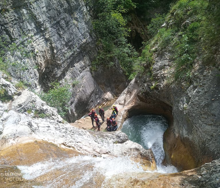 Tobbogan au canyon de Rabou, familial, Serre Ponçon, Hautes-Alpes, Gap, Chorges