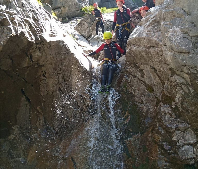 canyon journée de la rouanette, initiatiion, familles, enfants, champsaur, Chorges Savines