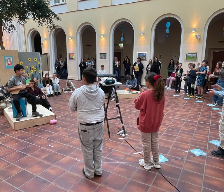 children attending the event