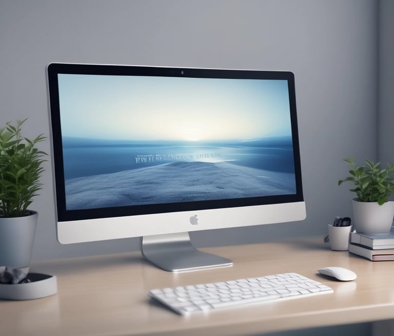 A modern office space with a creative team collaborating.