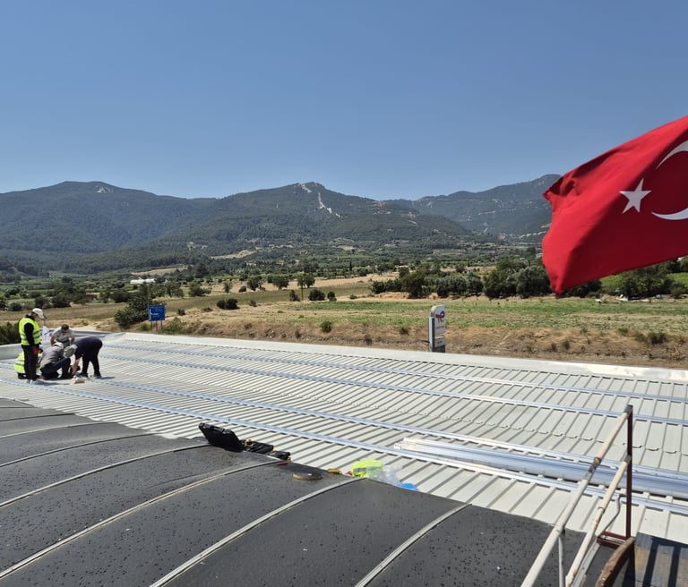 Denizli çatı tipi güneş enerjisi sistemi kurulumu