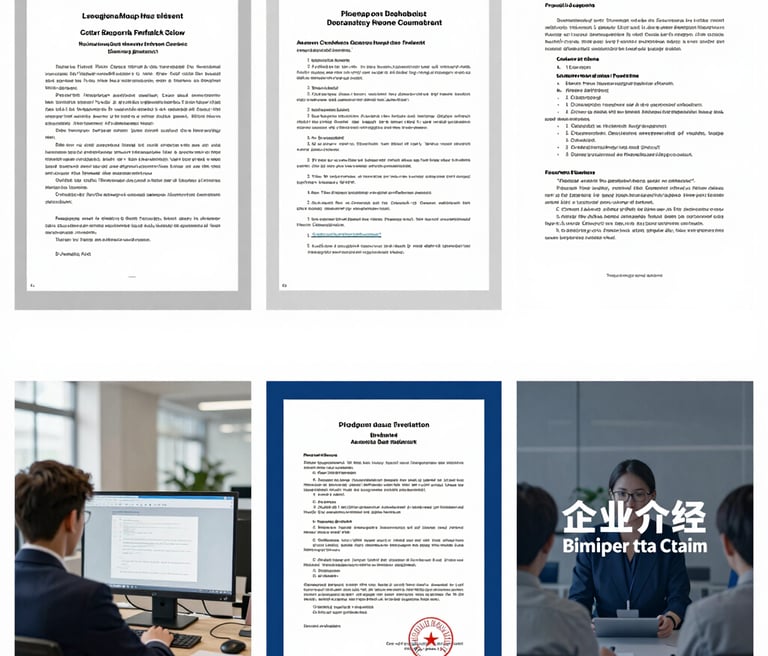A confident professional reviewing international documents with a subtle world map in the background.