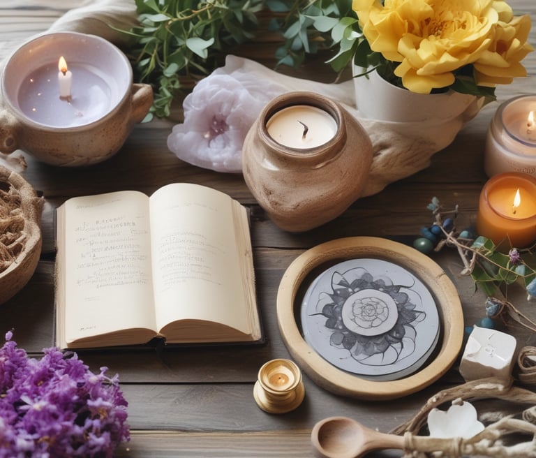 A soft pastel illustration of a calm sea with gentle waves and butterflies flying above.