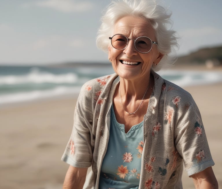 A caring therapist applying K laser therapy to a patient's shoulder in a bright, modern clinic room.
