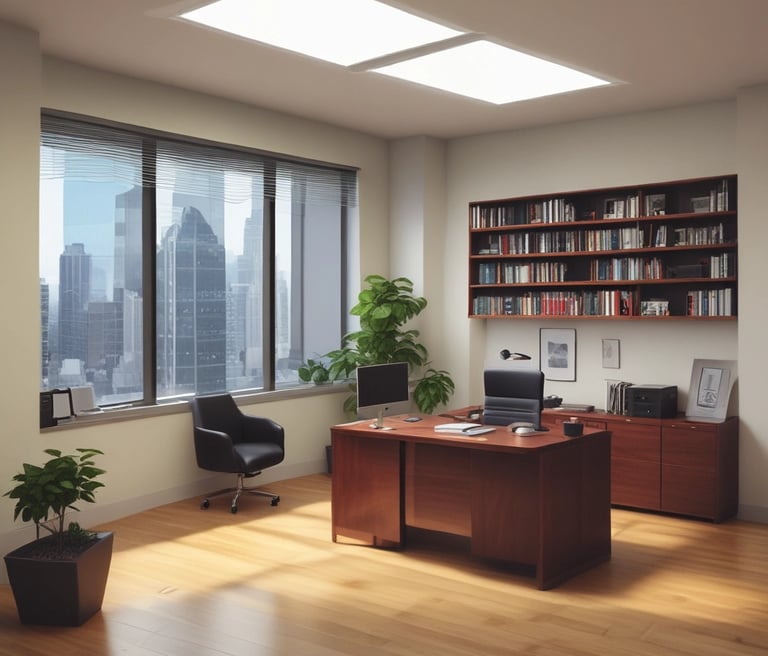 A diverse team collaborating in a modern office space.