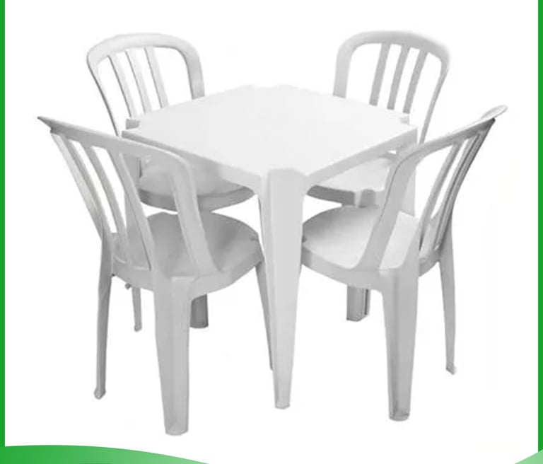 Mesas e cadeiras para aluguel, ideais para festas, eventos e comemorações com conforto e estilo