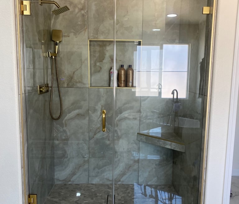 shower soor installation