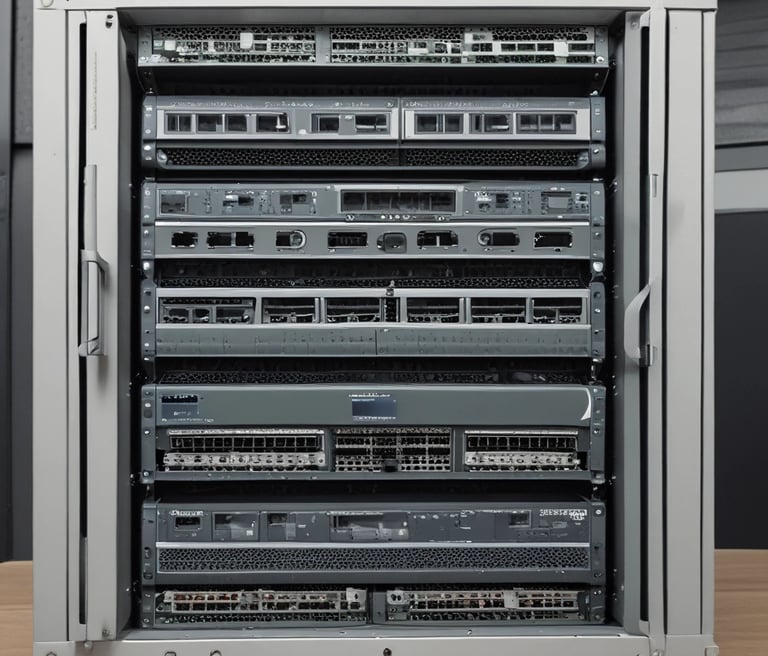 A professional consultant working on network solutions.