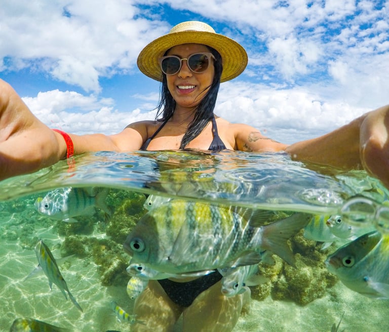 Piscinas de corais em Maragogi - Alagoas