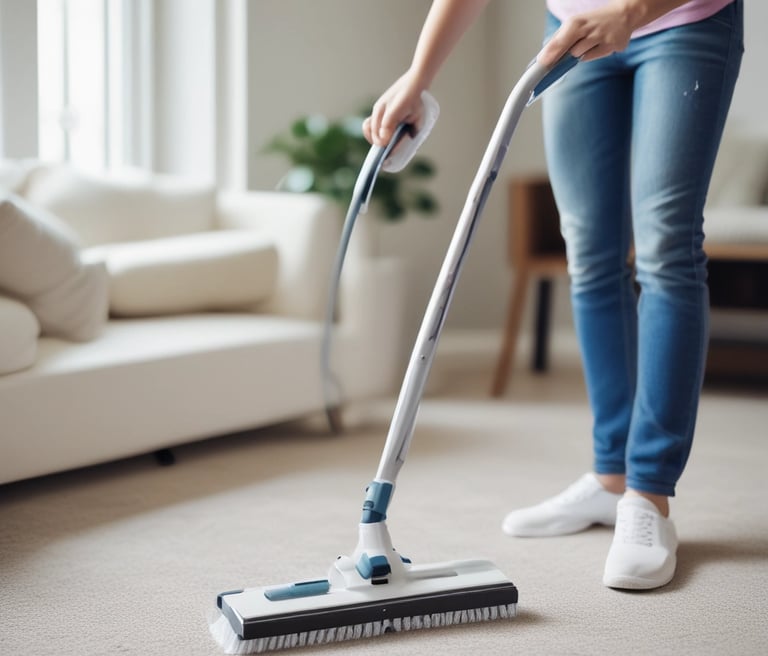 A professional cleaning team in action, showcasing their expertise.