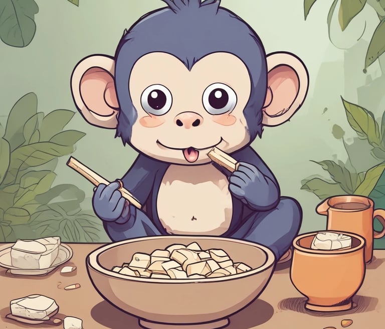 A vibrant bowl filled with crispy tofu, colorful toppings, and rich broth, styled for a bright, modern look.