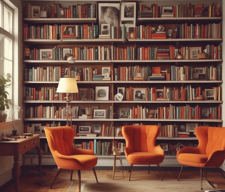 Cozy shop corner filled with carefully arranged vintage collectibles and nostalgic items.