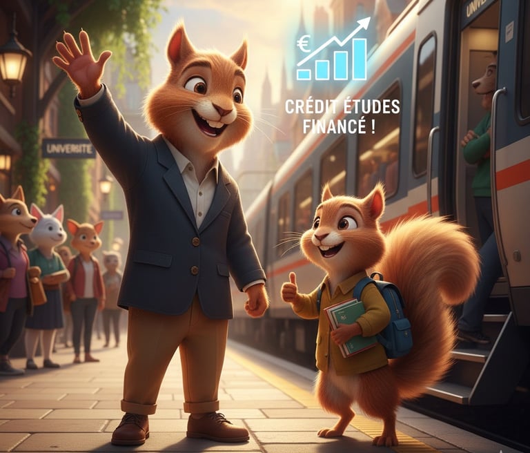 a couple of squirrels are standing next to each other