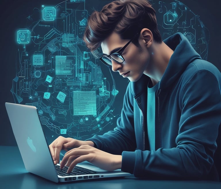 A professional portrait of Mohammed Mia Bala in a modern setting.