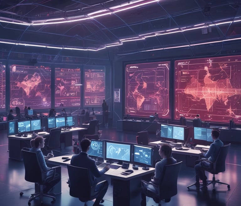 A chaotic chalkboard filled with various symbols, numbers, and text related to hacking. Words like 'HACKER', 'ATTACK', and 'UPLOAD' are prominently visible amidst a jumble of codes and cryptic symbols. The board conveys an atmosphere of mystery and complexity, reminiscent of a hacker's workspace.