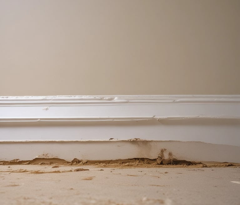 A small wooden insect house is nestled among lush green foliage and leaves, positioned against the trunk of a large tree. Surrounding the setup is a wooden fence, all contributing to a natural, serene garden setting.