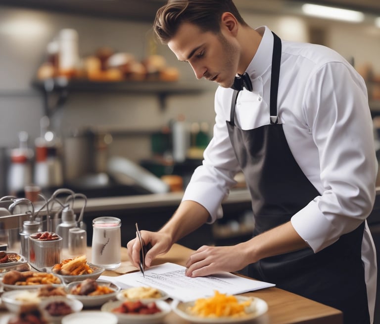 Two workers dressed in protective clothing are inspecting and sorting green leafy vegetables on a blue conveyor belt inside a factory setting. The environment is clean with green and white walls, and there are pieces of industrial equipment and yellow forklifts in the background.