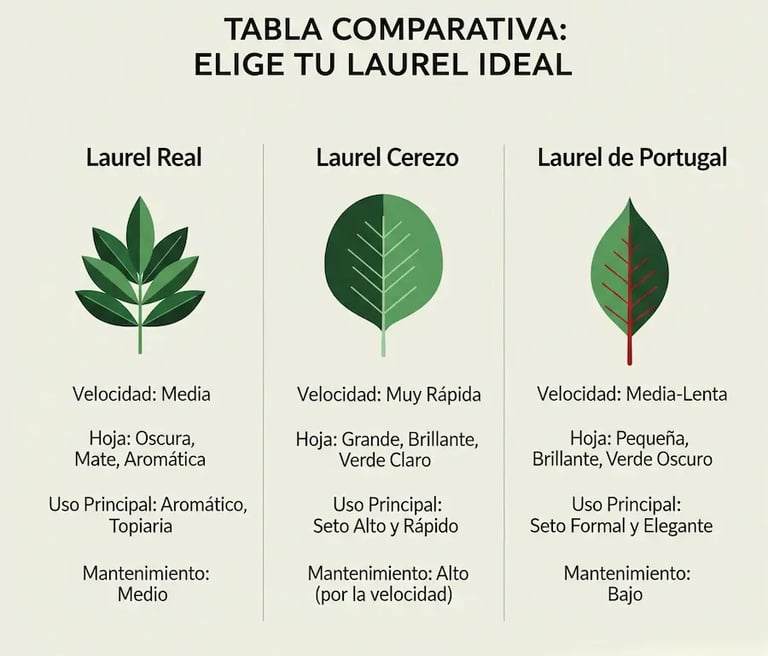 comparativa de laurel, elige tu laurel ideal