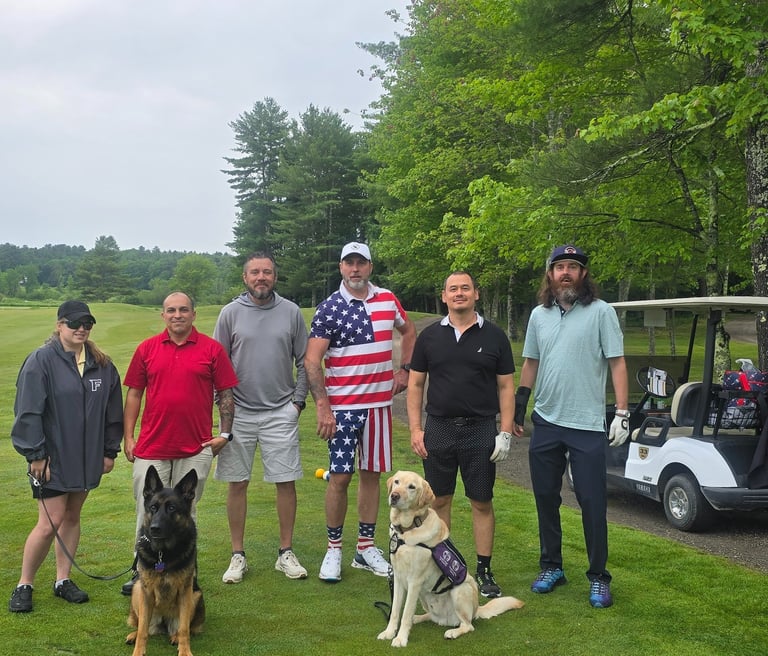 Some of our members on a charitable golf outing.