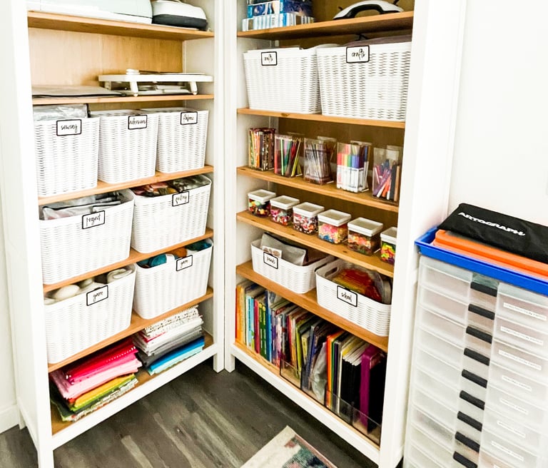 A Craft Room organized by Flawlessly Functional in San Antonio, TX