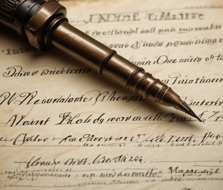 Several documents with Cyrillic text are visible, placed in a stack with clear plastic packaging around them. The focus is on a receipt or invoice in Russian, featuring printed and handwritten text.