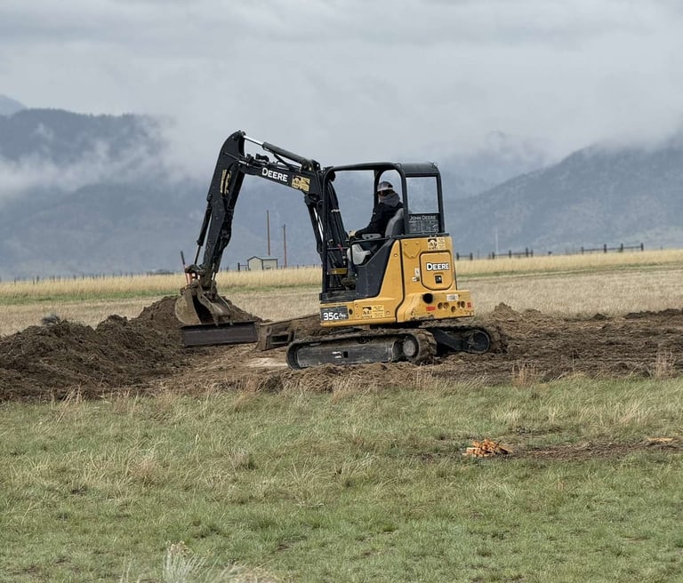 excavator digging