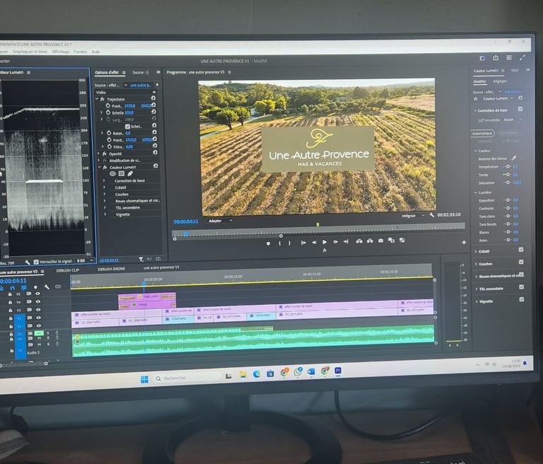 Montage vidéo pour le Gite Une autre Provence 